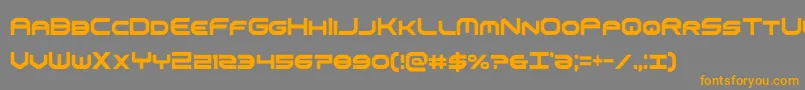 omniboyxtracond-fontti – oranssit fontit harmaalla taustalla