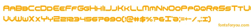 omniboyxtracond-fontti – oranssit fontit valkoisella taustalla
