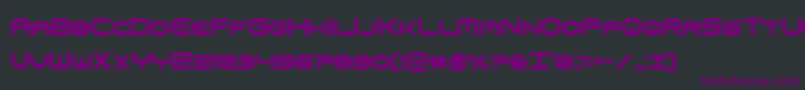 omniboyxtracond-fontti – violetit fontit mustalla taustalla