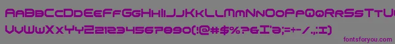 omniboyxtracond Font – Purple Fonts on Gray Background