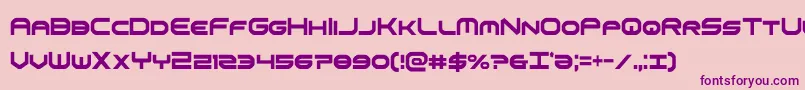 omniboyxtracond-Schriftart – Violette Schriften auf rosa Hintergrund