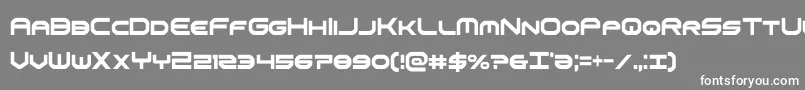 omniboyxtracond-fontti – valkoiset fontit harmaalla taustalla