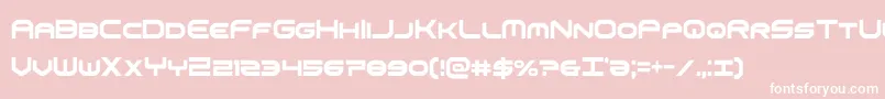omniboyxtracond-fontti – valkoiset fontit vaaleanpunaisella taustalla