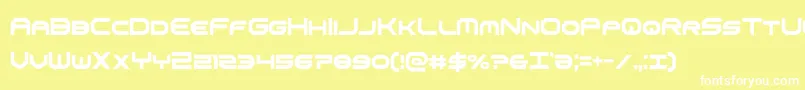 omniboyxtracond-fontti – valkoiset fontit keltaisella taustalla