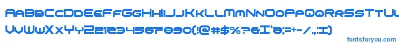 omniboyxtracond Font – Blue Fonts on White Background