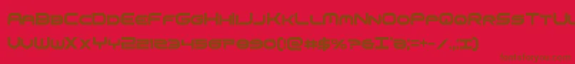 omniboyxtracond-Schriftart – Braune Schriften auf rotem Hintergrund
