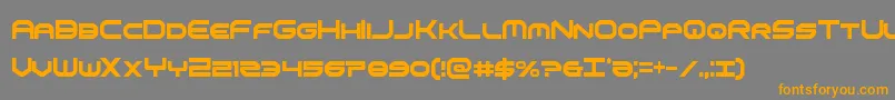 omniboyxtracond Font – Orange Fonts on Gray Background
