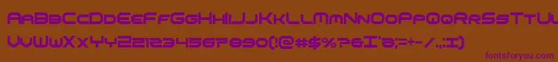 Шрифт omniboyxtracond – фиолетовые шрифты на коричневом фоне