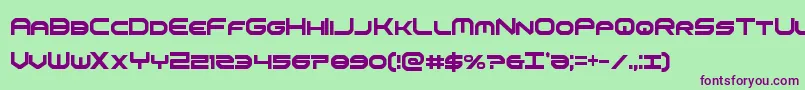 Шрифт omniboyxtracond – фиолетовые шрифты на зелёном фоне