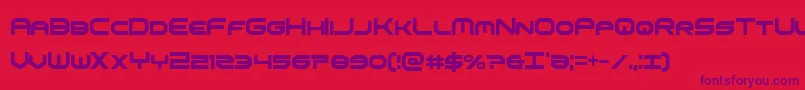 omniboyxtracond Font – Purple Fonts on Red Background