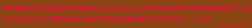 omniboyxtracond Font – Red Fonts on Brown Background