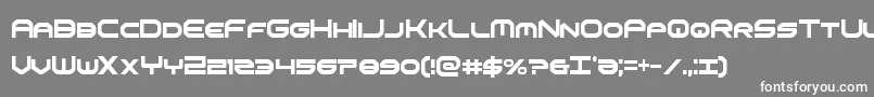 omniboyxtracond Font – White Fonts on Gray Background