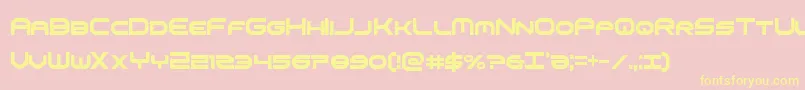 omniboyxtracond Font – Yellow Fonts on Pink Background