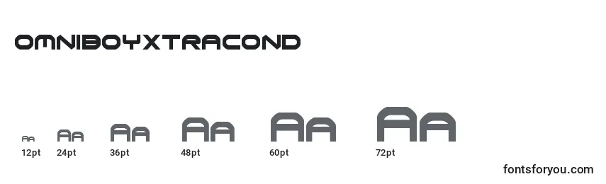 Omniboyxtracond (136065) Font Sizes
