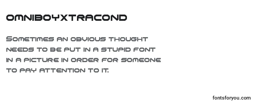 Omniboyxtracond (136065) Font