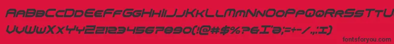 omniboyxtracondital Font – Black Fonts on Red Background