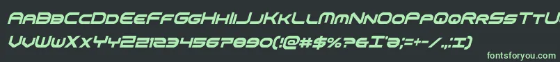 omniboyxtracondital Font – Green Fonts on Black Background