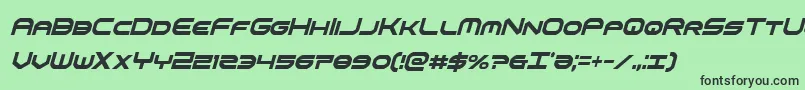 omniboyxtracondital Font – Black Fonts on Green Background