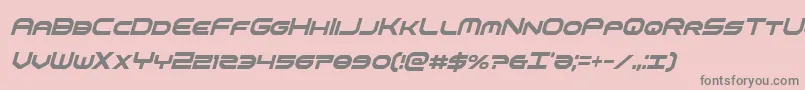 omniboyxtracondital Font – Gray Fonts on Pink Background
