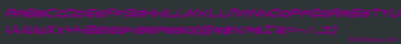 omniboyxtracondital Font – Purple Fonts on Black Background