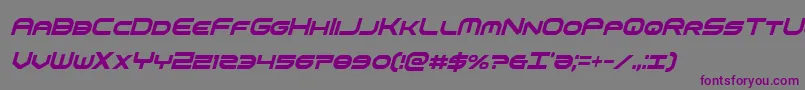 omniboyxtracondital Font – Purple Fonts on Gray Background