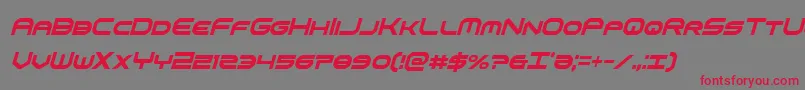 omniboyxtracondital Font – Red Fonts on Gray Background