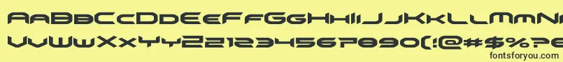 omnigirl Font – Black Fonts on Yellow Background