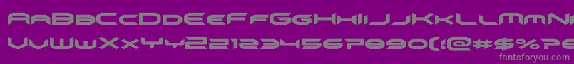Police omnigirl – polices grises sur fond violet