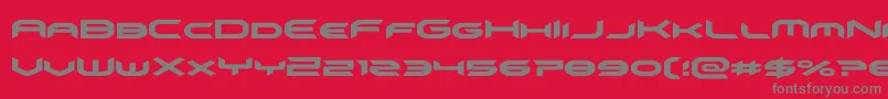 omnigirl Font – Gray Fonts on Red Background