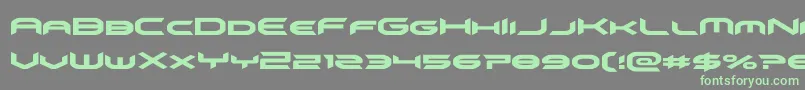 omnigirl Font – Green Fonts on Gray Background