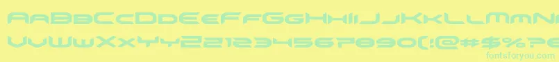 omnigirl Font – Green Fonts on Yellow Background