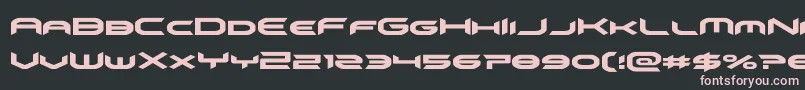 omnigirl Font – Pink Fonts on Black Background