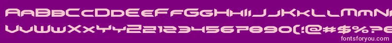 omnigirl Font – Pink Fonts on Purple Background