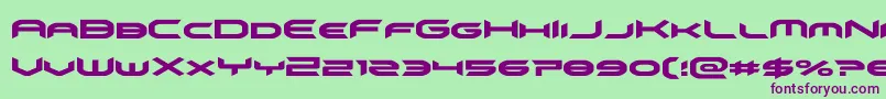 omnigirl Font – Purple Fonts on Green Background