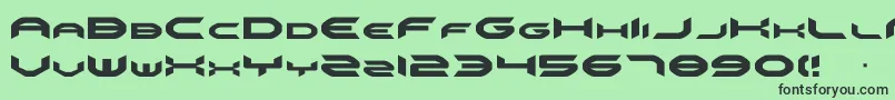 omnigirl Font – Black Fonts on Green Background