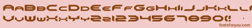 omnigirl Font – Brown Fonts on Pink Background