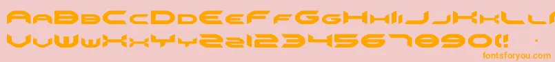 omnigirl Font – Orange Fonts on Pink Background