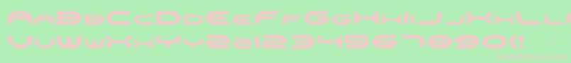 omnigirl Font – Pink Fonts on Green Background