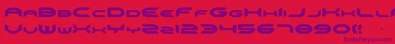 omnigirl Font – Purple Fonts on Red Background