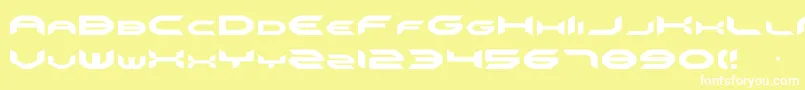 omnigirl Font – White Fonts on Yellow Background