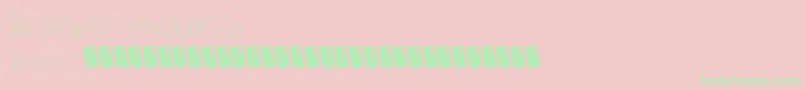 Thinfine-Schriftart – Grüne Schriften auf rosa Hintergrund