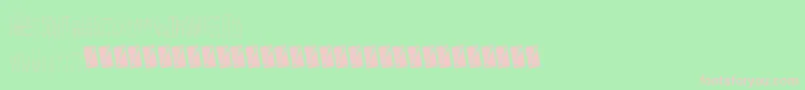 Thinfine Font – Pink Fonts on Green Background