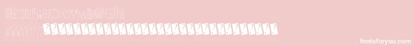 Thinfine Font – White Fonts on Pink Background