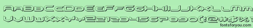 More about omnigirl3d Font omnigirl3d Font – Black Fonts on Green Background