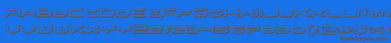 Lisätietoja omnigirl3d-fontista omnigirl3d-fontti – ruskeat fontit sinisellä taustalla
