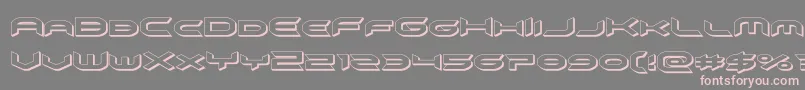 omnigirl3d Font – Pink Fonts on Gray Background