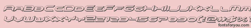 omnigirl3dital Font – Black Fonts on Pink Background