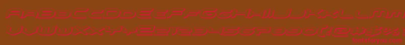 omnigirl3dital Font – Red Fonts on Brown Background