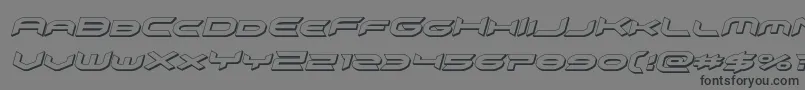 omnigirl3dital Font – Black Fonts on Gray Background