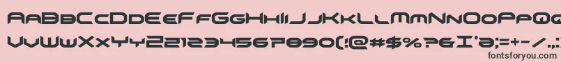 omnigirlcond Font – Black Fonts on Pink Background